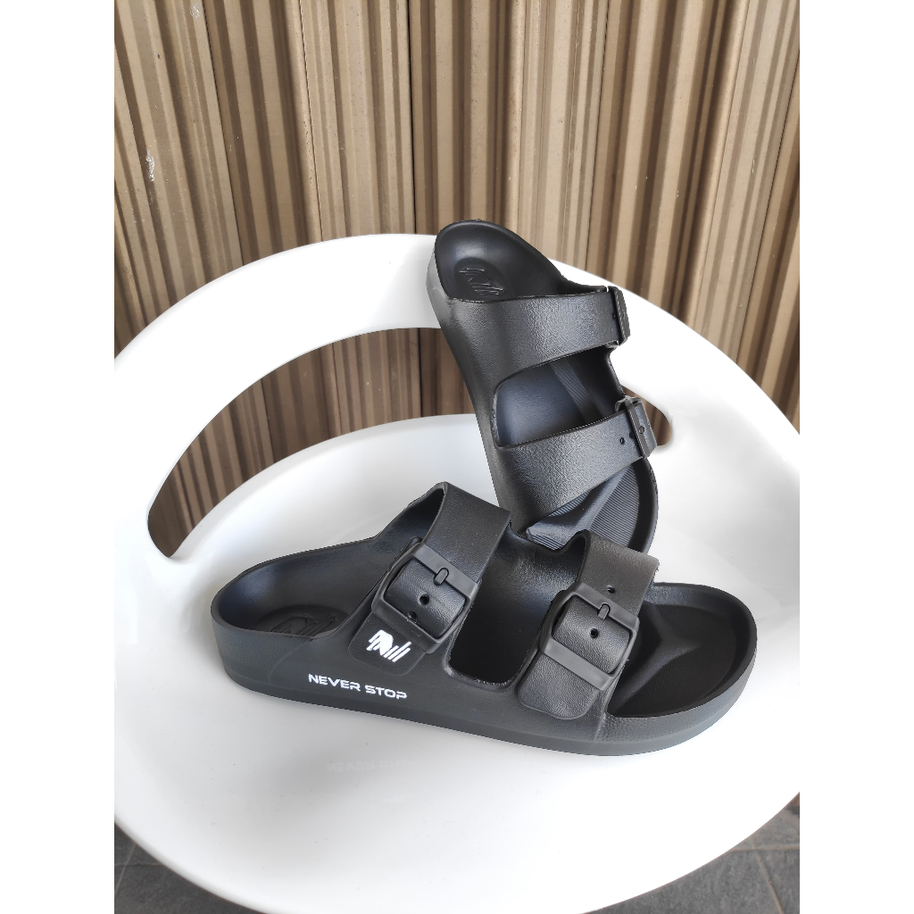 ZIPGASS - Sandal Pria Sandal Strap 2 Slip On Phylon Ringan - Size 40-45
