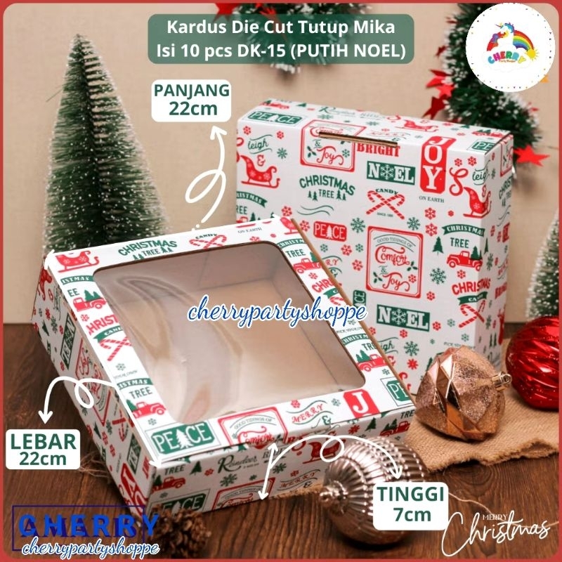 

Box Natal 22x22x7cm Kraft Tebal / Dus natal kraft/ Hampers Natal/christmas gift