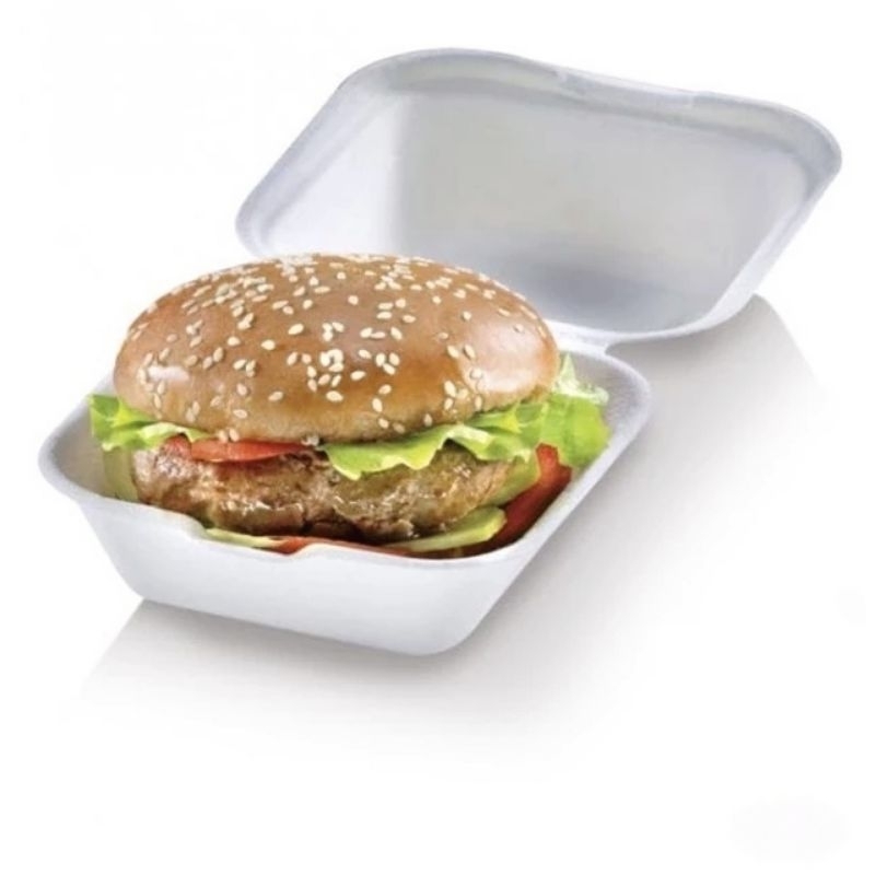 sterofom/styrofoam burger
