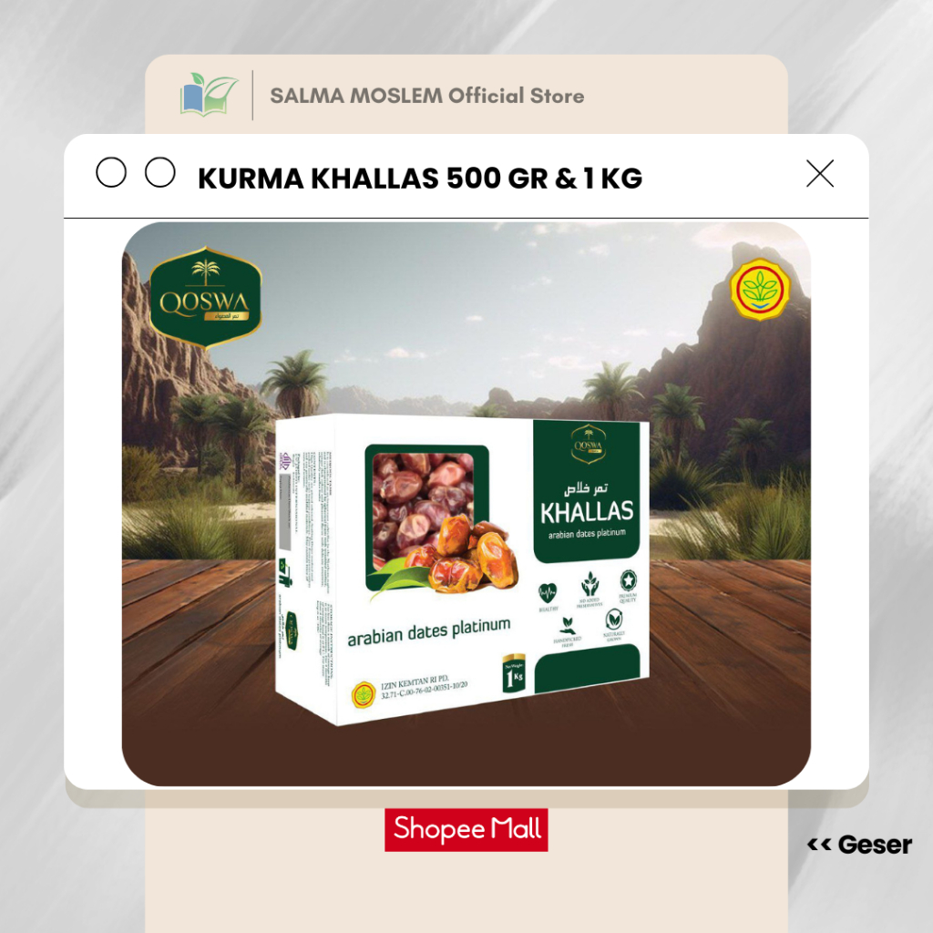 

Kurma Qoswa Khalas Kholas 500gr dan 1kg