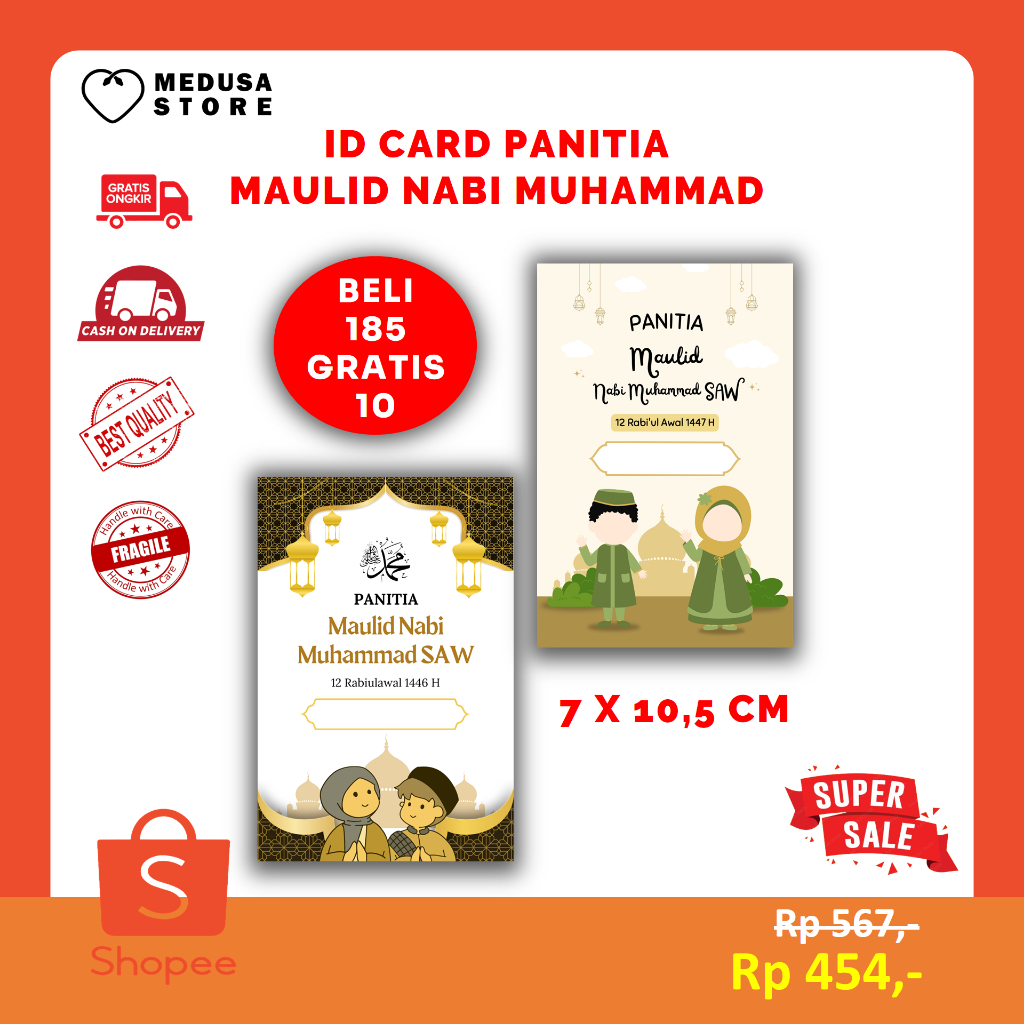 

ID Card Nametag Panitia Pengajian Isra' Mi'raj Nabi Muhammad SAW (7x10.5)