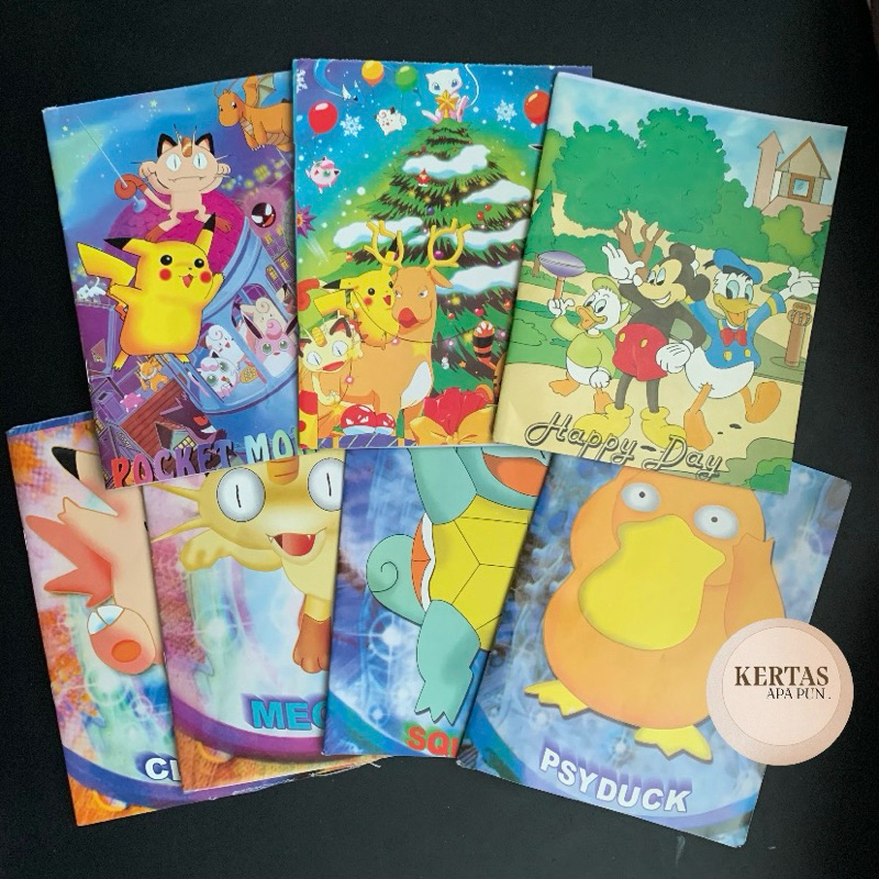 

Buku Tulis Sekolah Tipis 18 Lembar Winnie The Pooh Pokemon Pocket Monster Hello Kitty Mickey