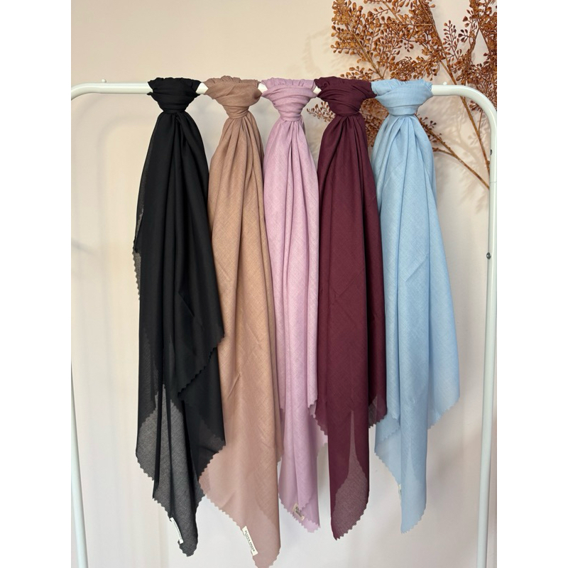 hijab segi empat / hijab voal / hijab voal premium / hijab voal polos / hijab voal premium 115x115 /