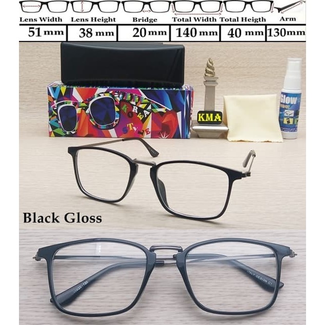 Frame kacamata minus KOREA STYLE kacamata minus frame vintage kotak