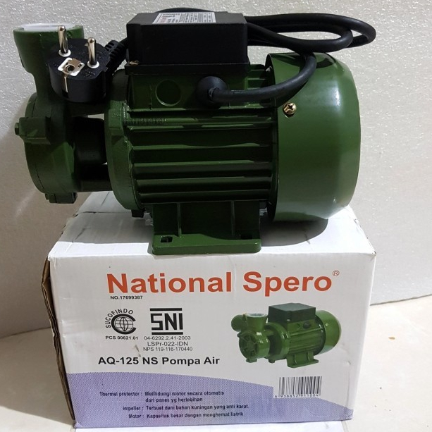 Pompa National SPERO AQ-125 NS/POMPA PENDORONG / POMPA MINI/POMPA DB