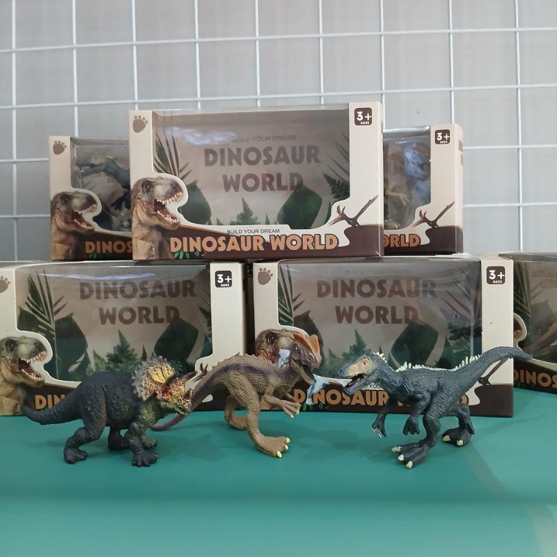 ( BISA COD) Mainan anak dinosaurus Box / mainan anak dinosaurus world/ mainan anak jurasix world / m