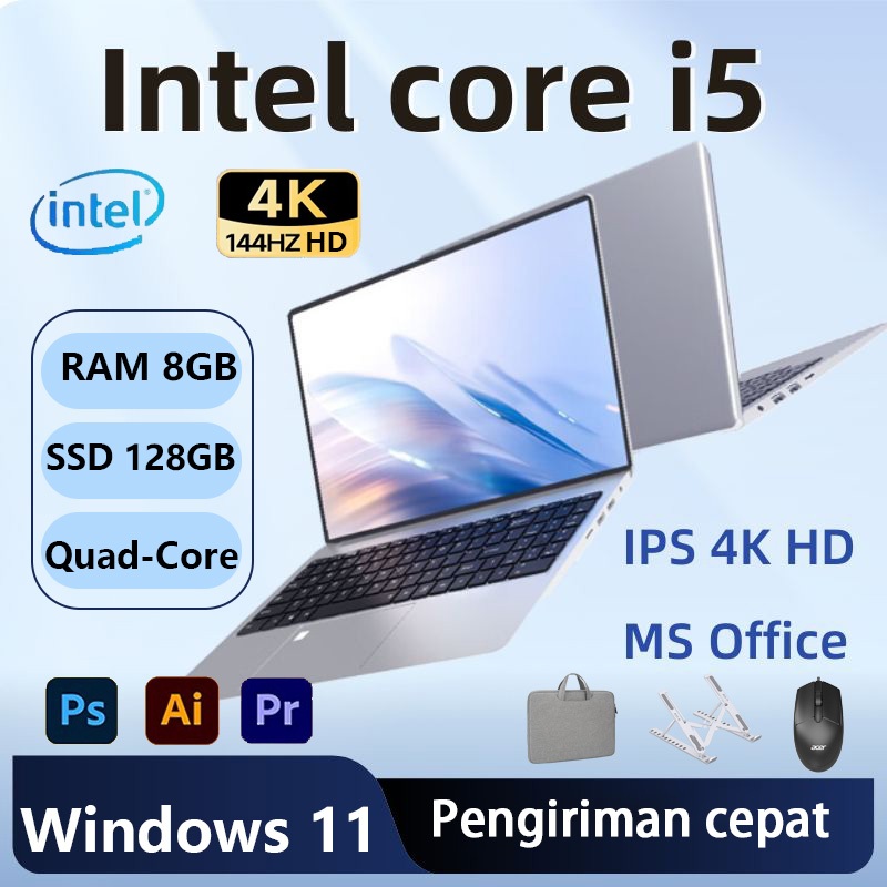 Lenovo baru Laptop [COD] 14 inci laptop Windows 11 Intel Core i5 4460U Netbook 1920 * 1080 laptop po