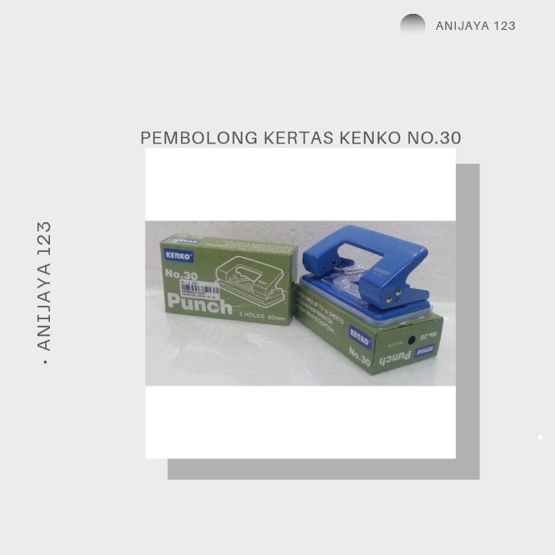 

PEMBOLONG KERTAS PUNCH KECIL MEREK KENKO NO 30