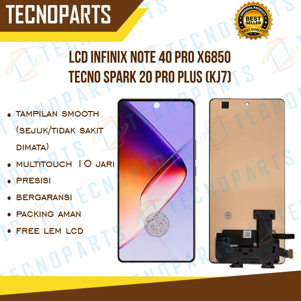 LCD INFINIX NOTE 40 / NOTE 40 PRO 4G/5G OLED FINGERPRINT FUNGSI ORIGINAL BERGARANSI FREE PACKING