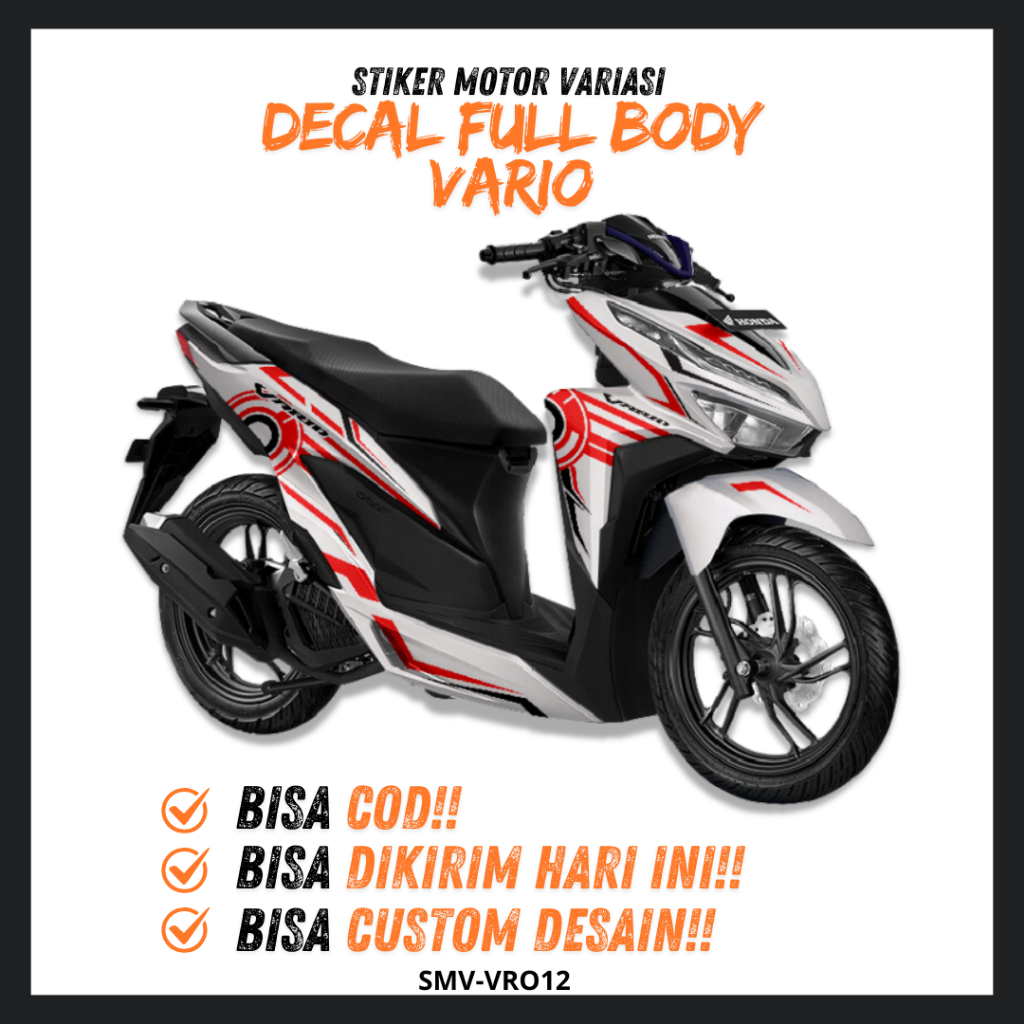 Stiker Motor Variasi Decal Full Body Vario