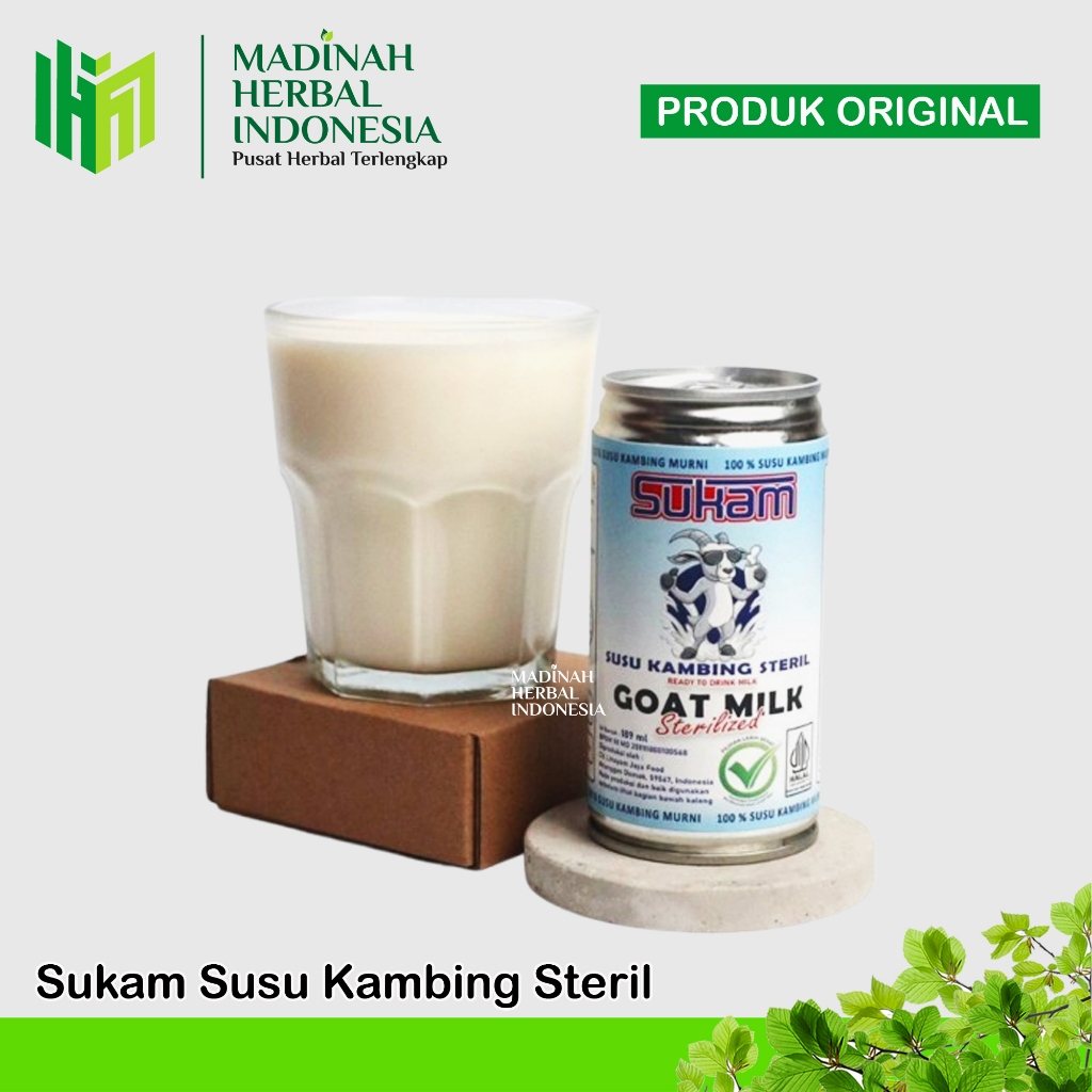 

Sukam Susu Kambing Steril - Susu Kambing Murni - Goat Milk Susu Kambing Steril Siap Minum 100℅