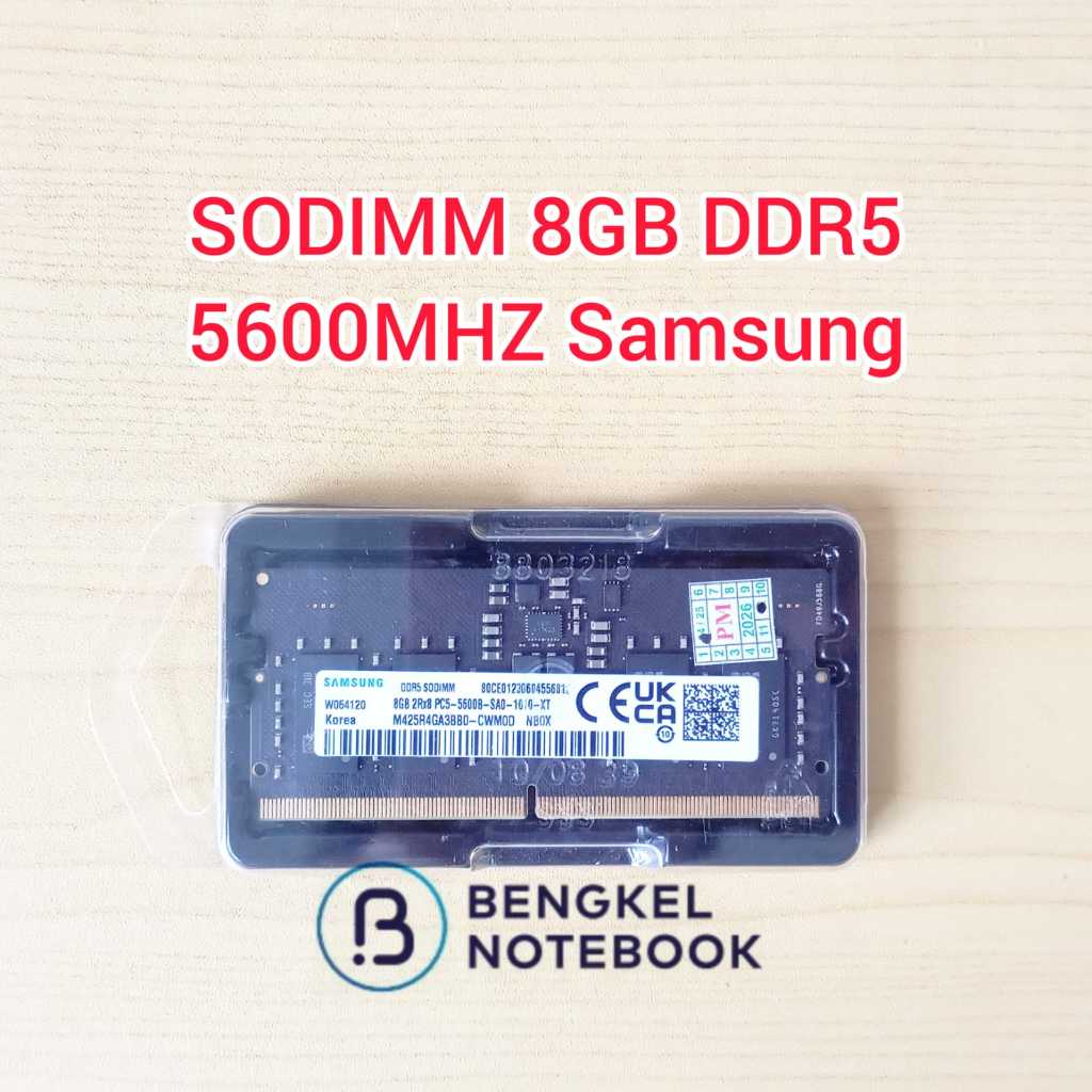 SODIMM RAM Memory Laptop 8GB DDR5 PC5 5600 5600Mhz Samsung
