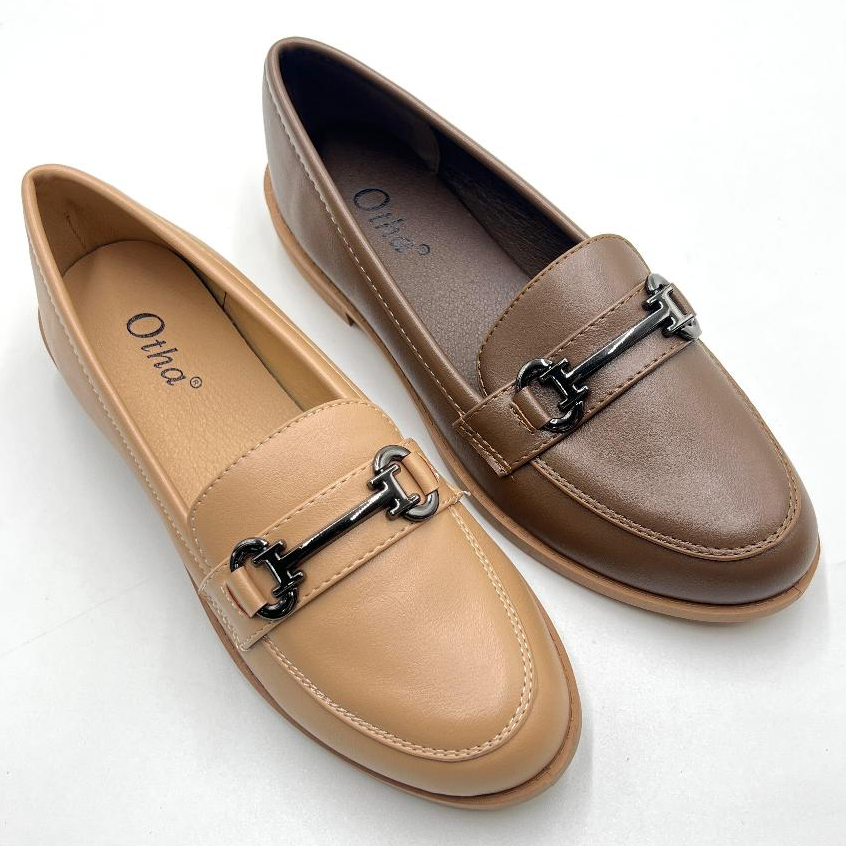 Otha Shoes Sepatu Docmart Wanita - H1046 OLF Tinggi Hak 2CM