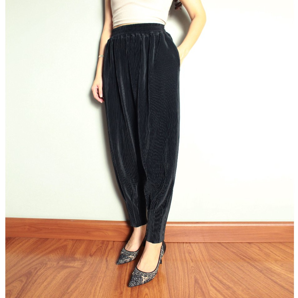 Pleat Harem Pants (crepe pants / celana pleat / celana crepe / harem pleat / jogger pleat)