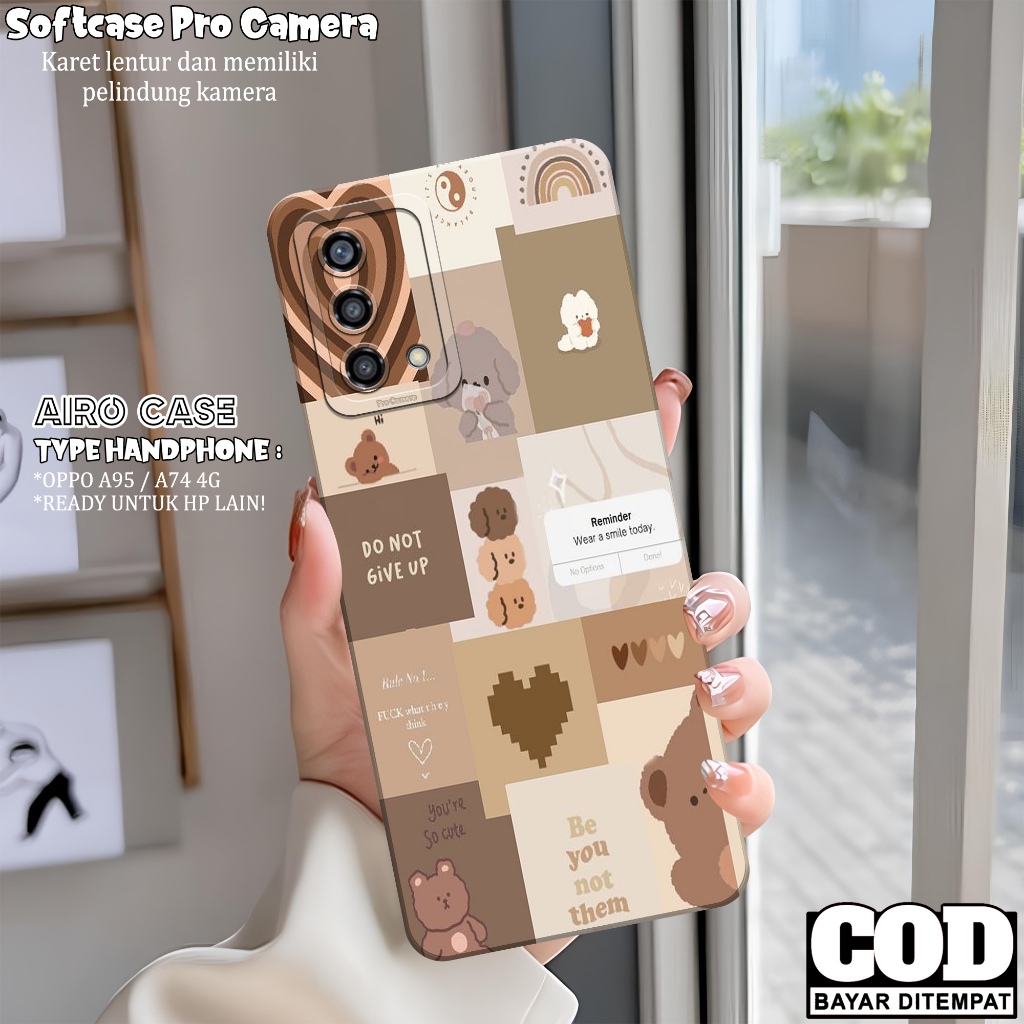 Softcase OPPO A95/ A74 4G Terbaru Case OPPO A95/ A74 4G Fashion Case AESTHETIC Casing OPPO A95/ A74 