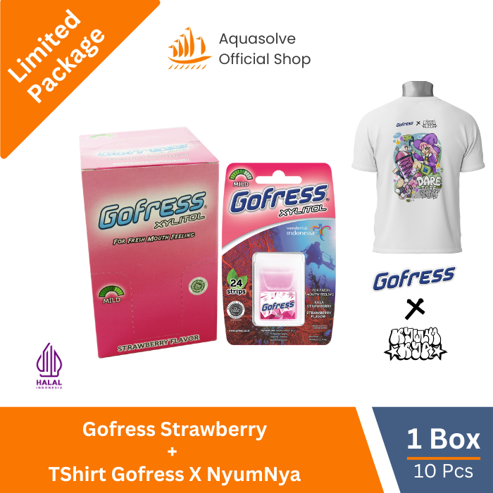 

[Limited Package] Gofress Strawberry 1 Box + TShirt Gofress x Nyumnya