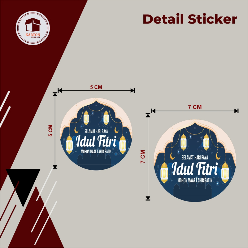 

STIKER BULAT TEMA IDUL FITRI/ STIKER BOX/STIKER TOPLES/STIKER SERBAGUNA/CUSTOM STIKER