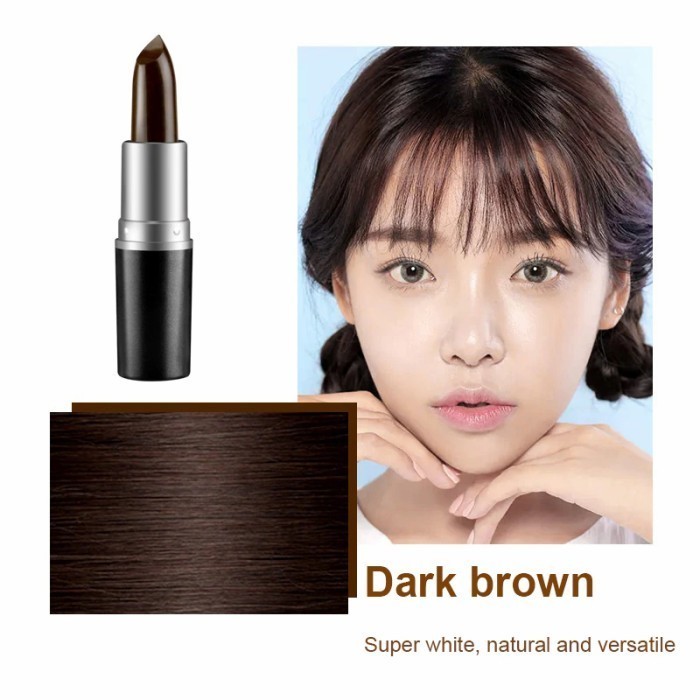Pewarna Rambut Mini Cat Rambut Hitam Coklat Semir Lipstik Bright Dye Brown