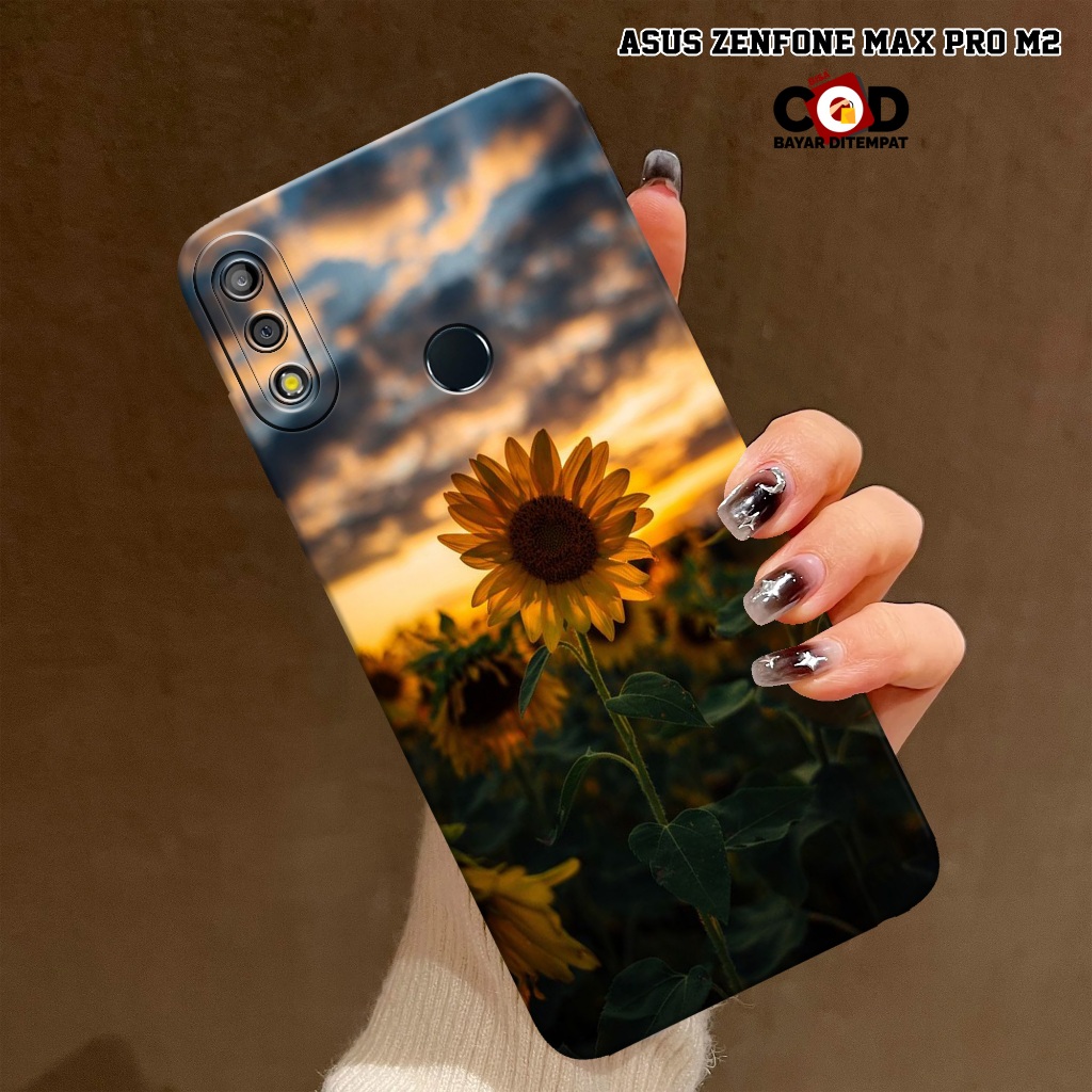 New Bunga Case - Softcase Asus Zenfone Max Pro M2 Terbaru - Case Hp Asus Zenfone Max Pro M2 - Casing