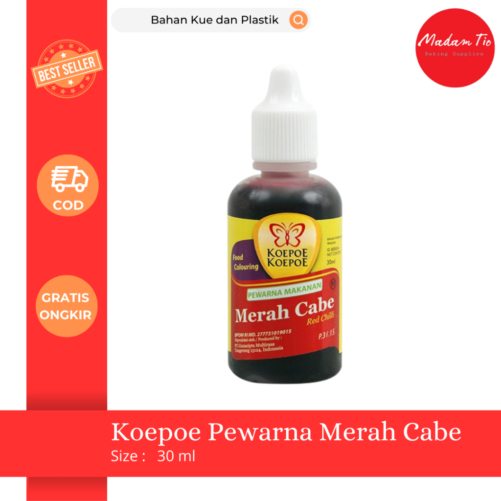 

Koepoe Pewarna Merah Cabe 30ml 1pcs