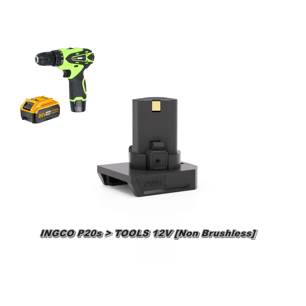Adapter 12v | Ingco 20v P20s ke Tools 12v