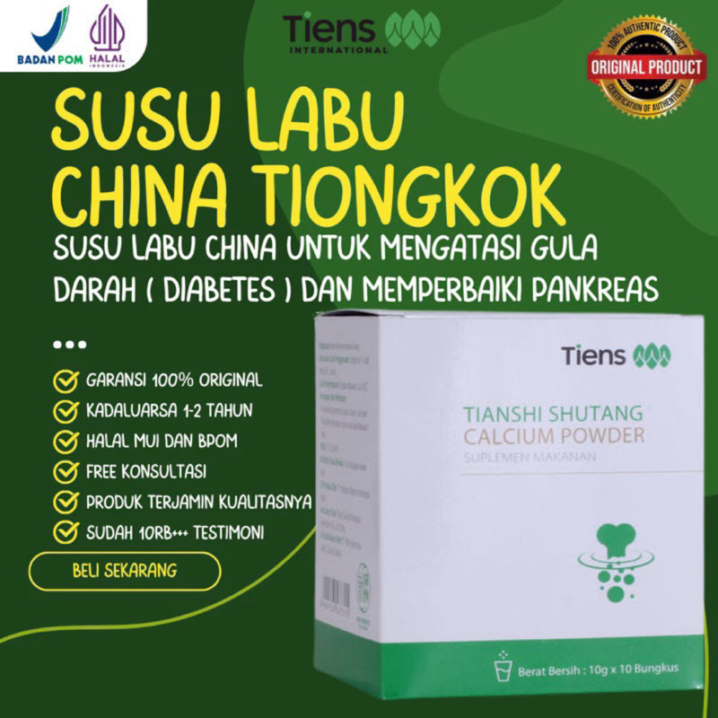 

SHUTANG - Susu suplemen herbal cina untuk Diabetes dan kencing manis mengandung Vitamin B1 B6 B12