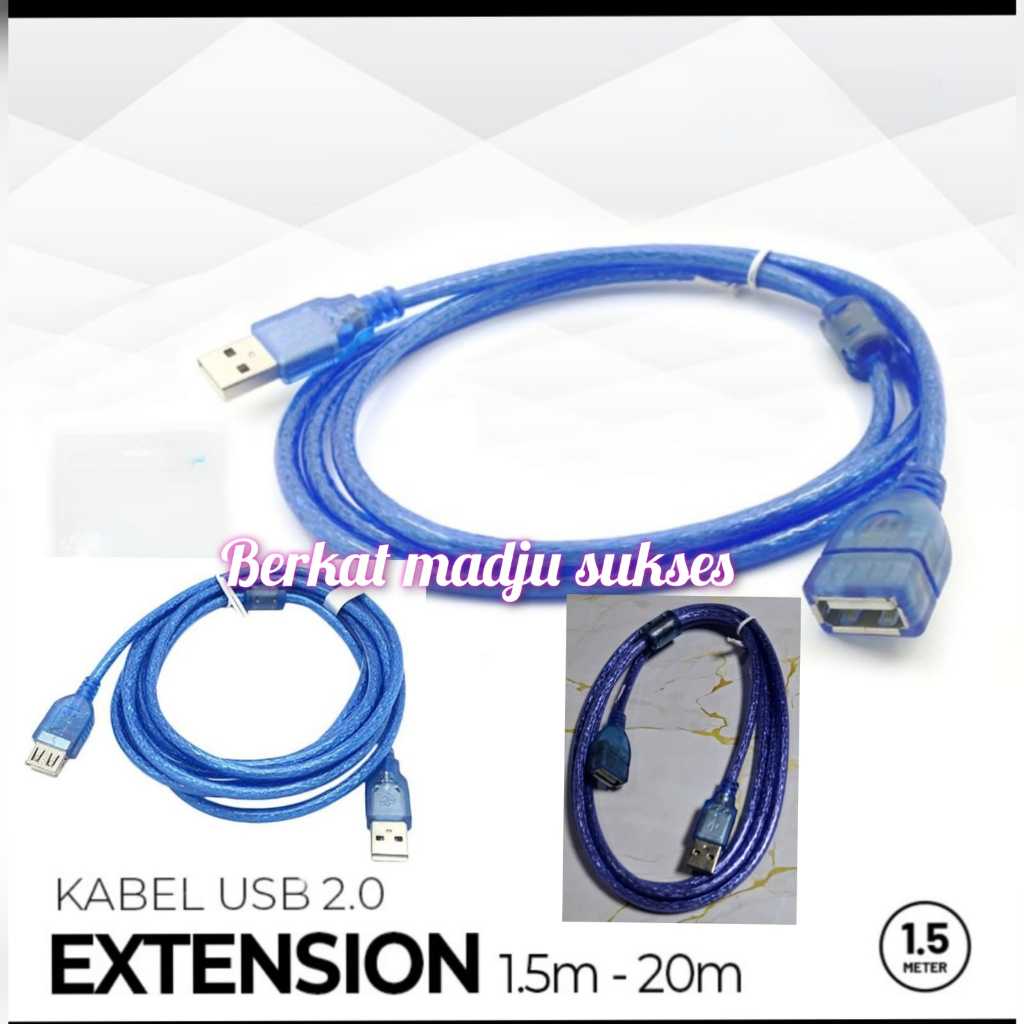 Kabel usb extension kabel usb sambungan 10m extention 10meter 10 m 10meter kabel usb 2.0