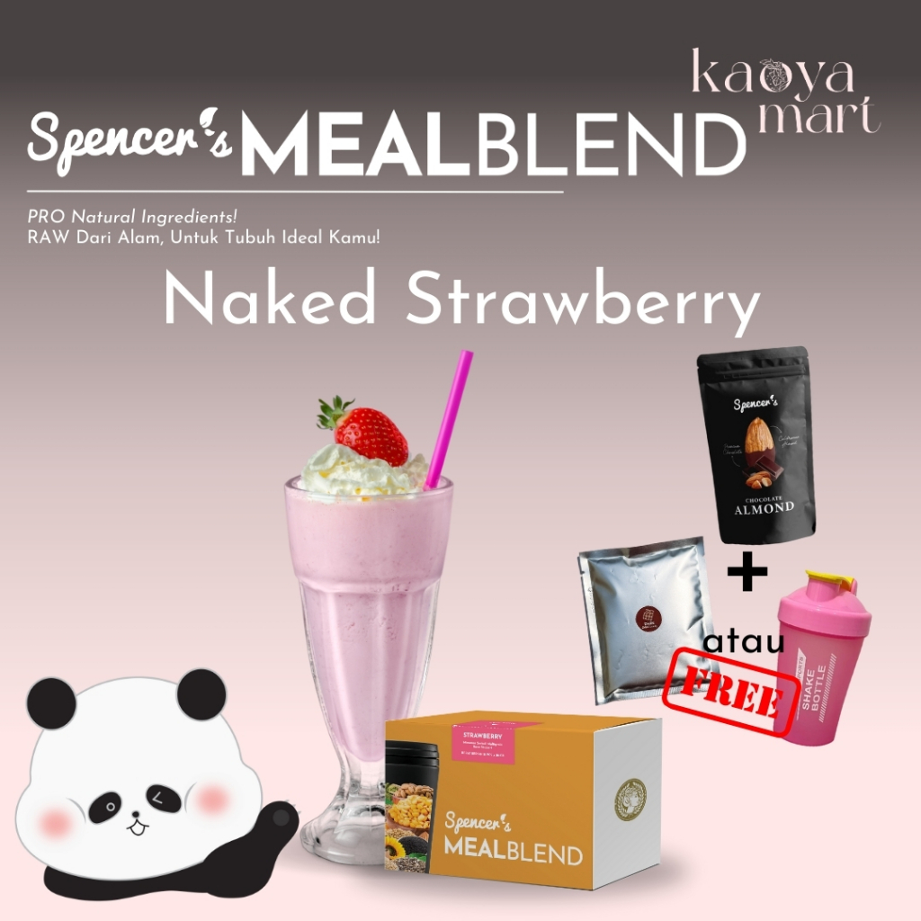 

Spencer's Mealblend Multigrain Naked Strawberry - Meal Replacement Solusi Langsing Alami