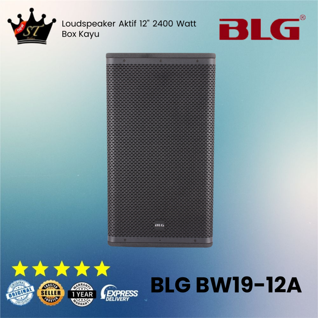 BLG BW19-12A Active Speaker Aktif 12" 12 Inch 2400 Watt Loudspeaker FOH Monitor Panggung Point Sourc