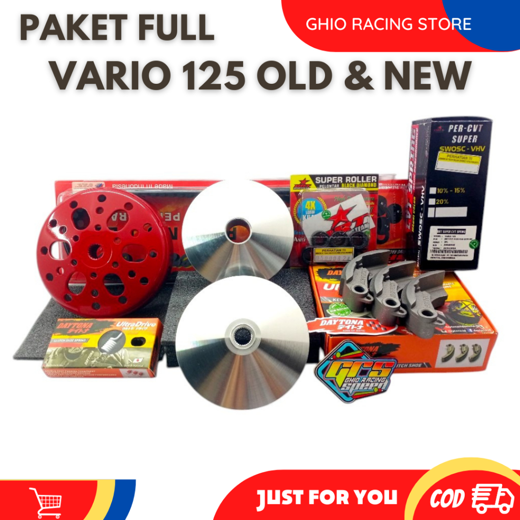 PAKET KIRIAN FULL VARIO 125 OLD & NEW UPGRADE CVT FUL VARIO 125 KZR PAKET STANDAR KIRIAN GRSstore