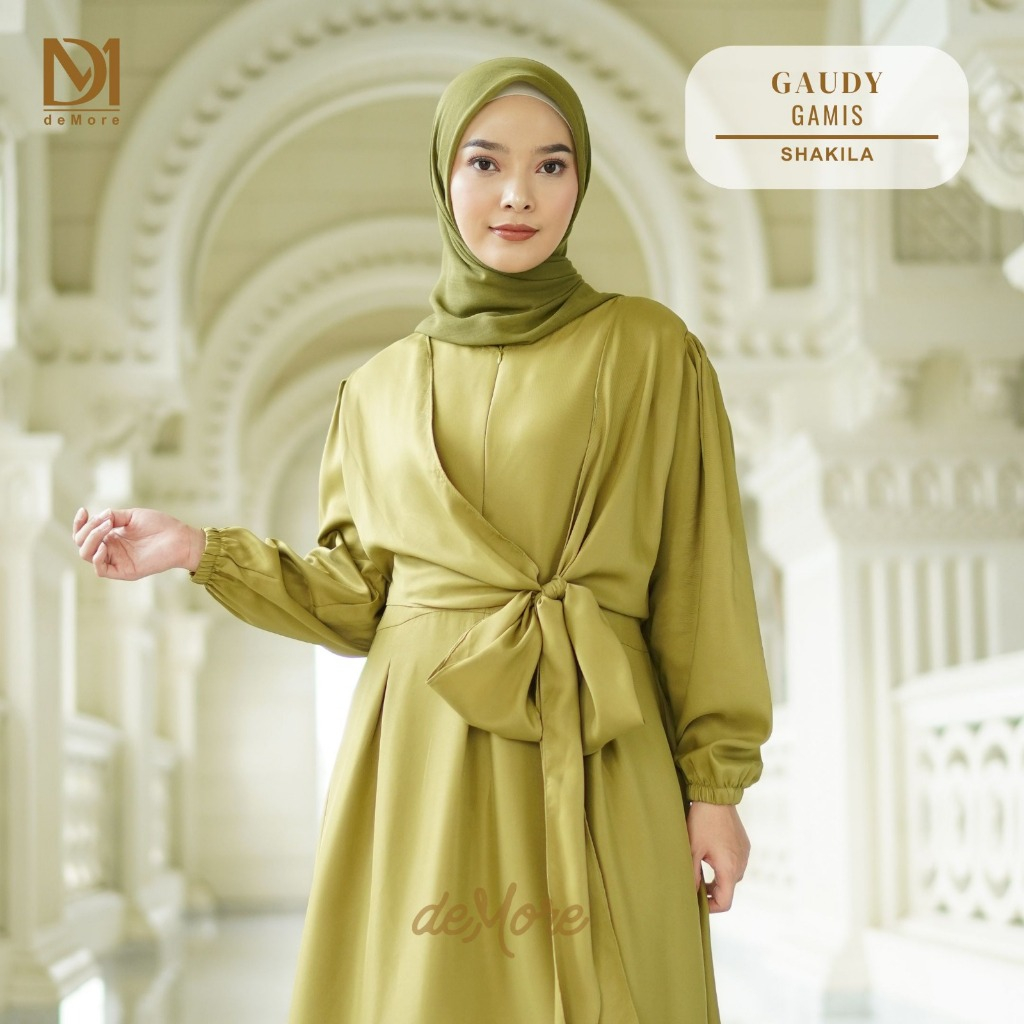 Gamis Maxy Gaudy Ikat pinggang Shakila DEMORE