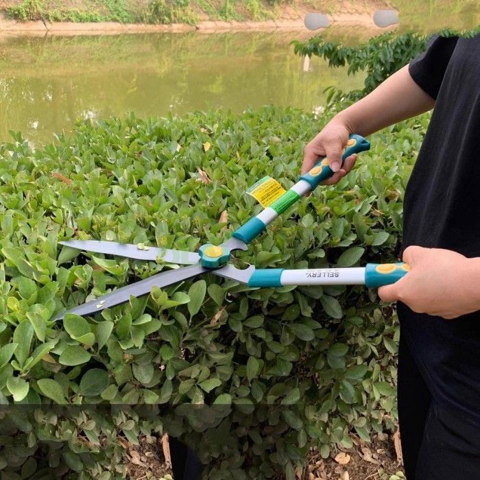 TERMURAH Gunting Rumput Besar Gagang Kayu Gagang Fiber Gunting Tanaman Gunting Taman Bunga Alat Pemo