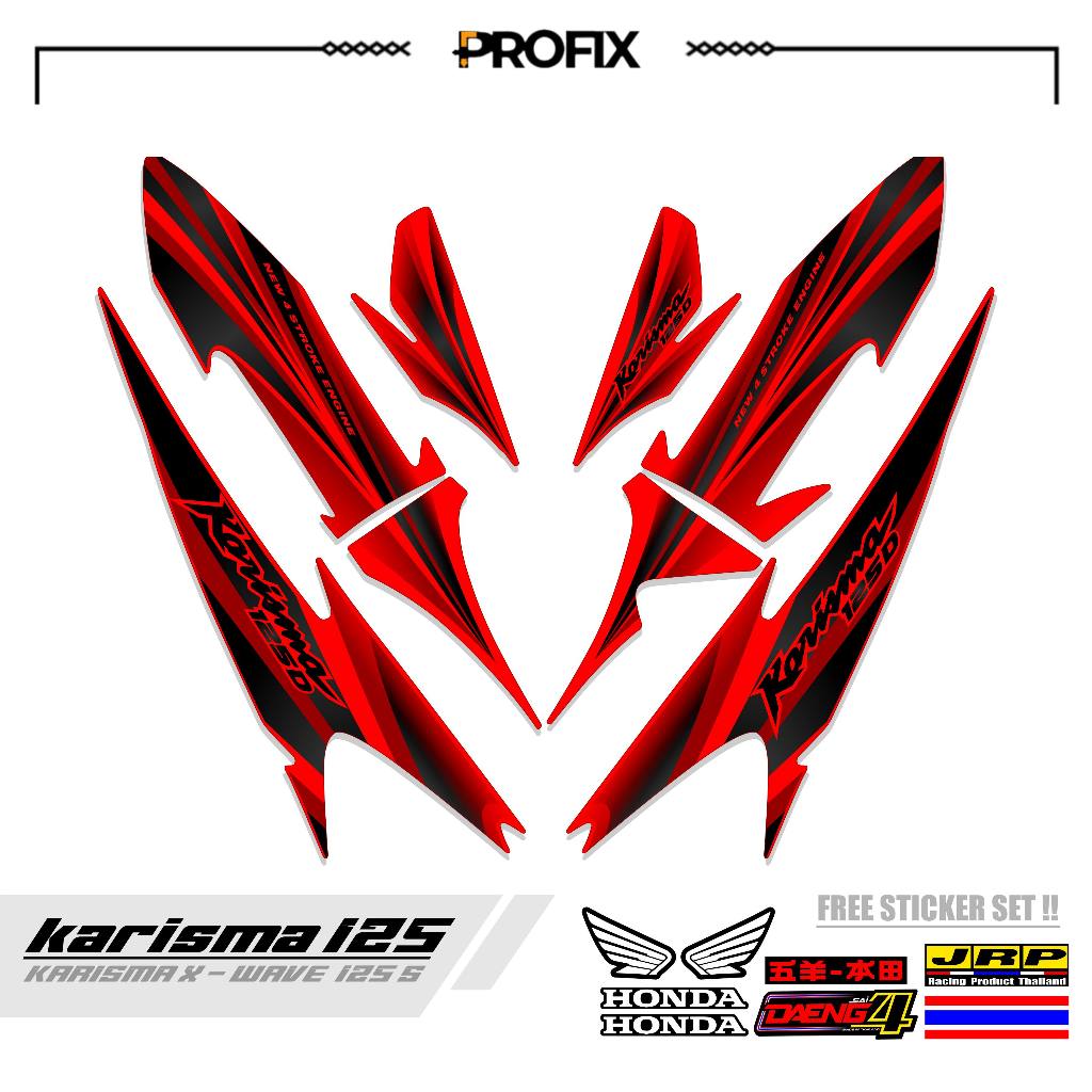 STRIPING STIKER HONDA KHARISMA MOTIF3/ STIKER MOTOR  KHARISMA X/ WAVE 125S KHARISMA MOTORCYCLE