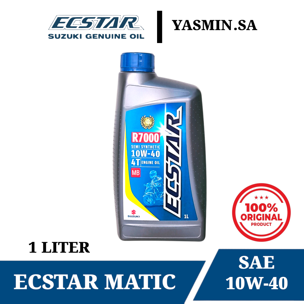 Oli 4T SGO R7000 Ecstar Matic 10W-40 1 Liter 1000 ML  Semi Synthetic Jamin Original