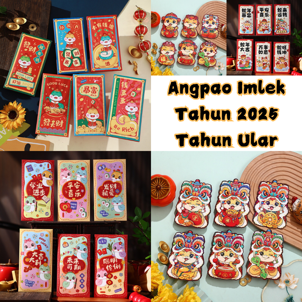 

Angpao Imlek 3D 2025 Ular Angpau Premium Sincia Lucu