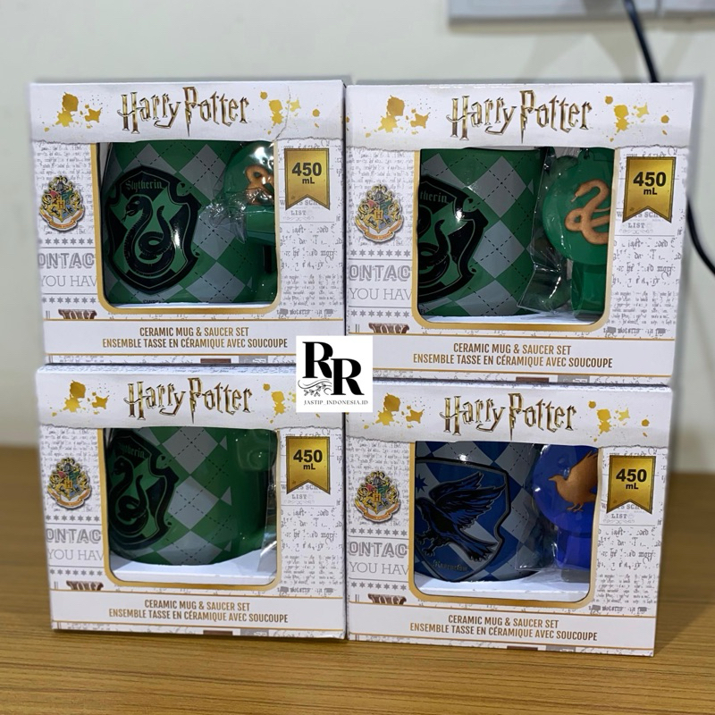 Miniso x Harry Potter - Cangkir / Mug / Harry Potter (Slytherin, Ravenclaw) Ceramic Mug & Saucer Set