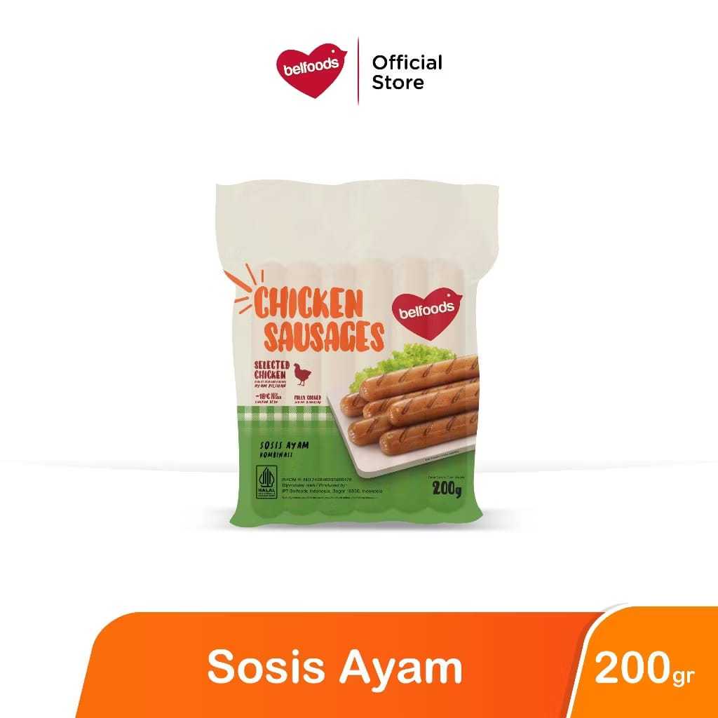 

BELFOODS Sosis Ayam SP 200gr SAMEDAY INSTANT ONLY