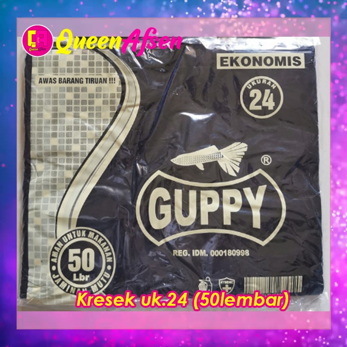 

Guppy Ekonomis Ukuran 24 (50lembar) / Kantong Kresek 24