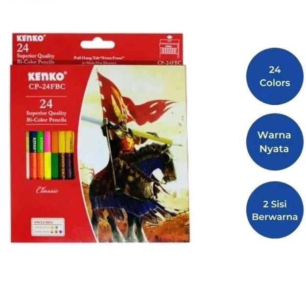 

PENSIL WARNA 24 WARNA KENKO CP-24FBC