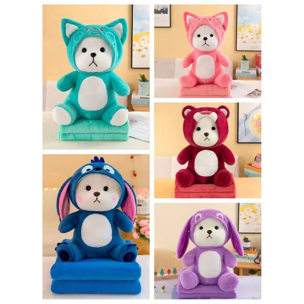 Balmut bantal selimut anak 2in1 balmut karakter Boba Lucu selimut Lembut Import