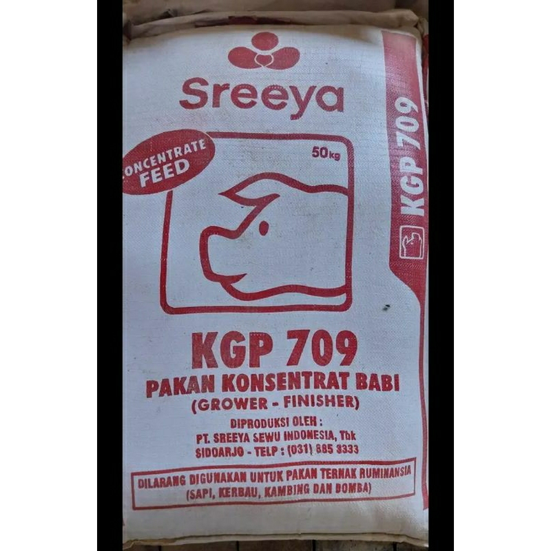 Konsentrat Babi KGP 709 Grower Finisher Pakan/Campuran Hewan Ternak 500 Gram