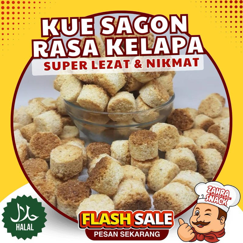 

( Zahra Snack ) Kue Sagon Kelapa Bakar Bulat Lucu Enak Manis