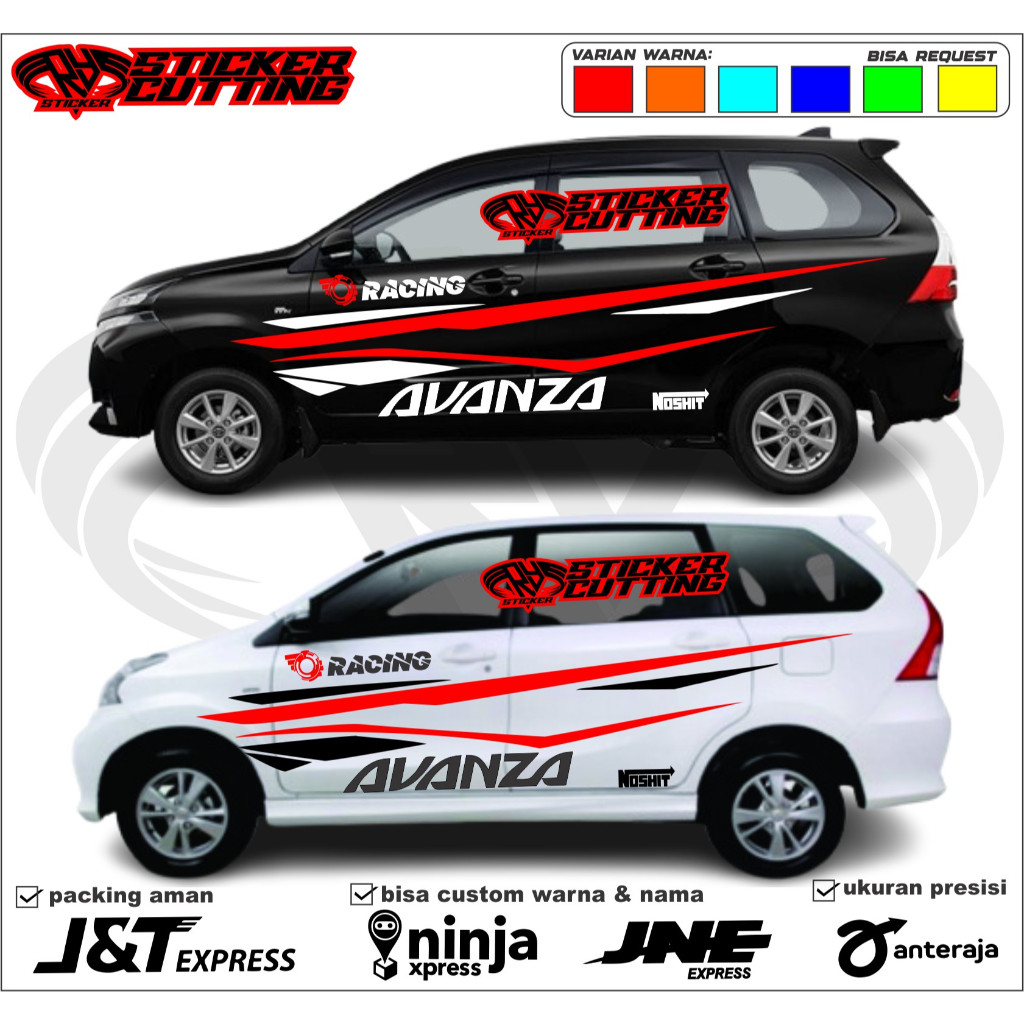 Cutting Stiker Mobil Avanza Veloz Stiker Mobil Toyota Avanza Veloz Terbaru