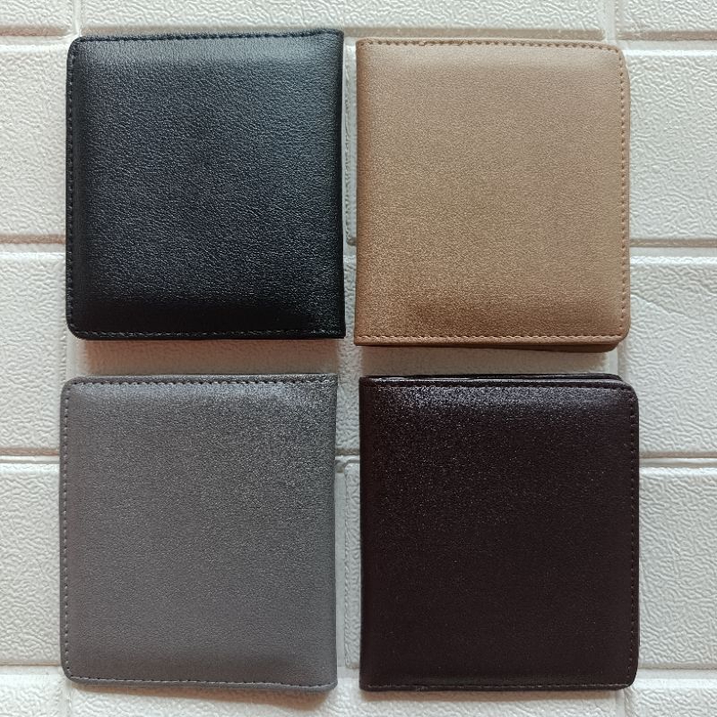 Dompet kartu koin lipat mini cowok cewek polos