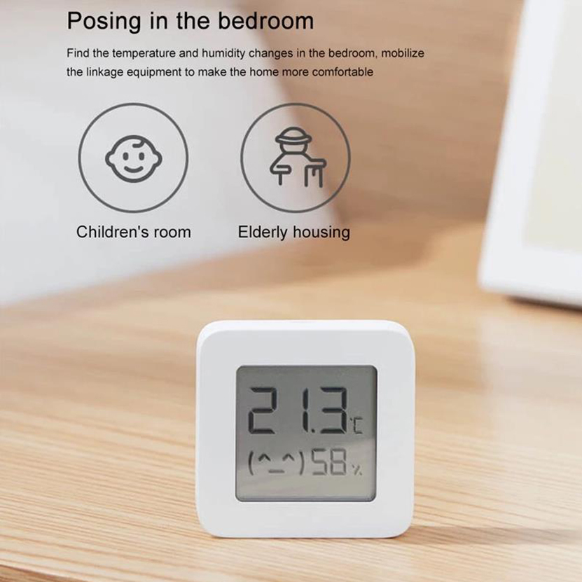 Ori Xiaomi Mijia Pengukur Suhu Ruangan Smart Hygrometer Digital Ukur Alat Pengukur Suhu Ruangan