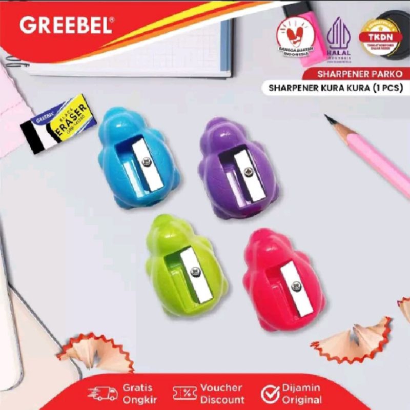 

GREEBEL PARKO SERUTAN PENSIL KURA-KURA (PCS)