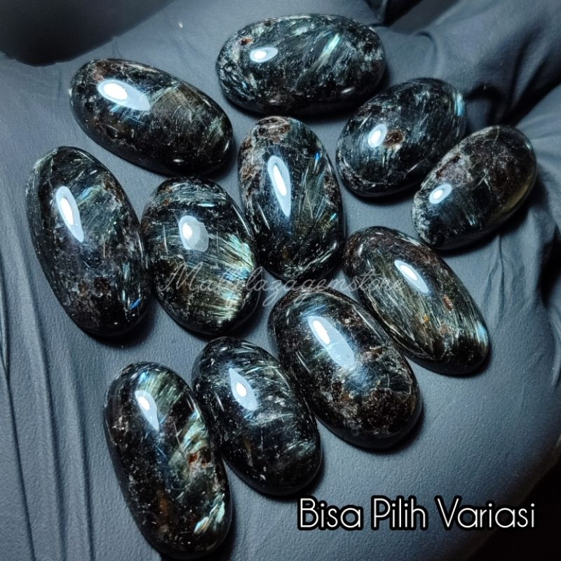 batu bulu macan pietersite asli natural 100% / natural batu nuummite / Lostune Bulu Macan Pietersite