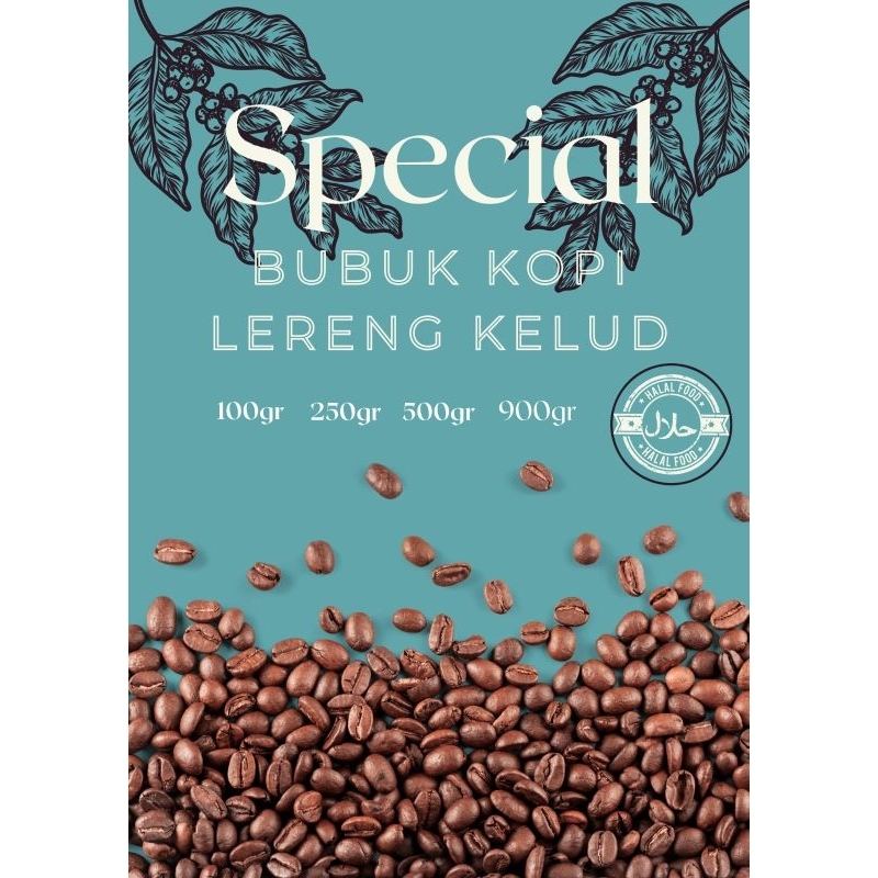 

Bubuk kopi Khas lereng kelud kemasan 900 gram