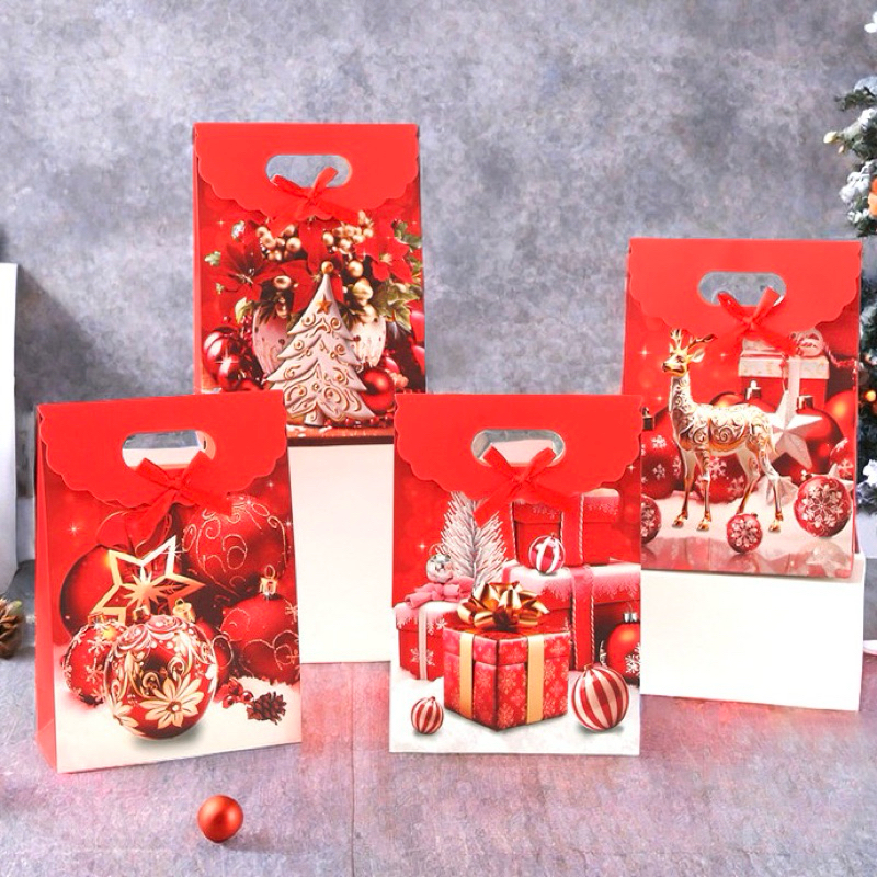 

Paper Bag Natal Christmas Santa Small Medium Gift Bag Kado Natal