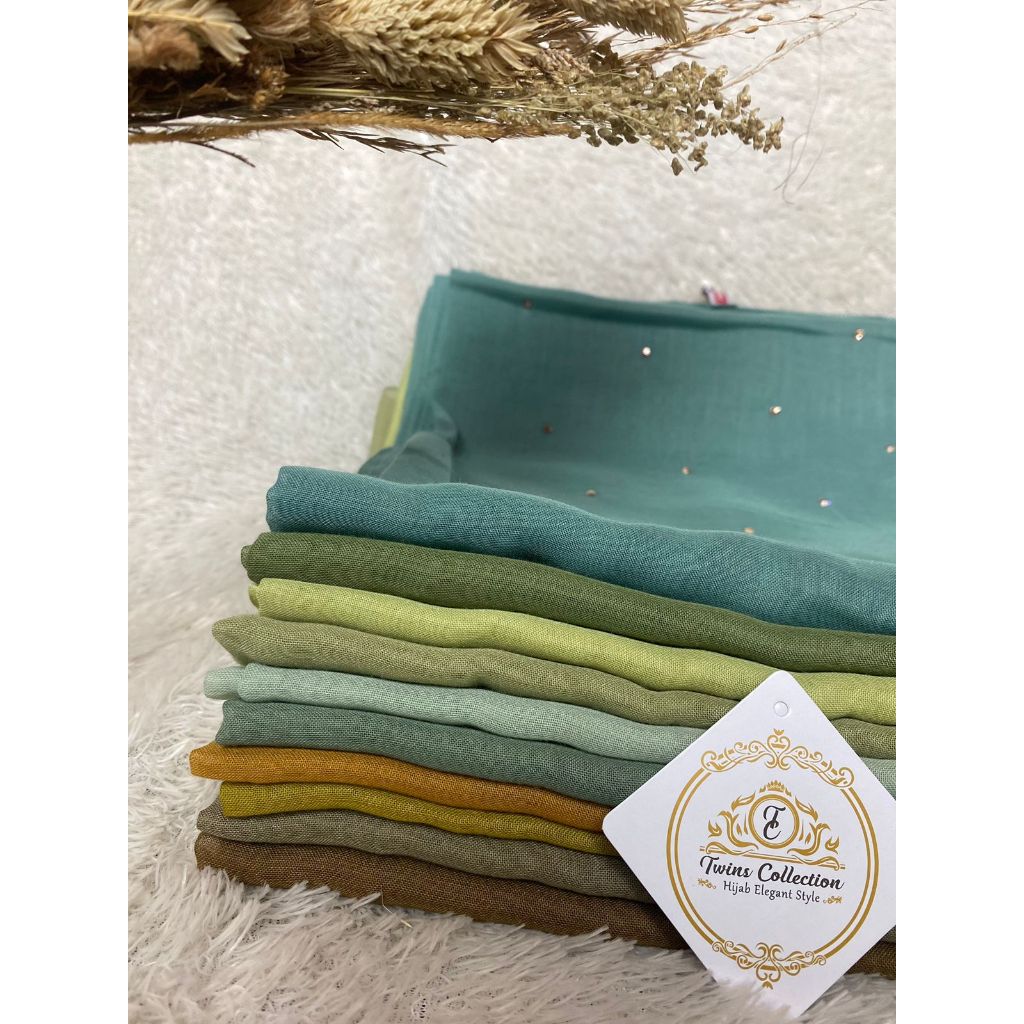 Penawaran Terbatas Hijab Segi 4 Paris Jadul Payet Tabur Rose Gold Swarowski Tabur Rose Gold